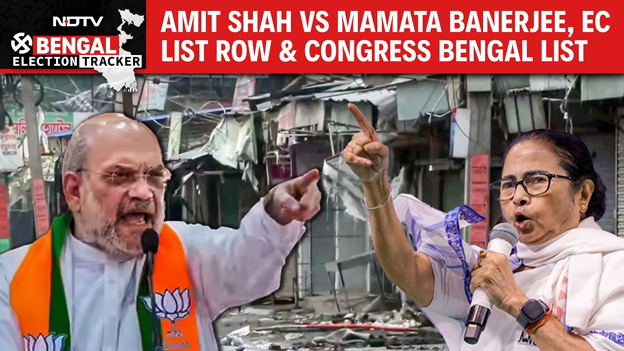 Bengal Elections | Bengal Polls: Amit Shah Vs Mamata Banerjee, EC List Row & Congress Bengal List