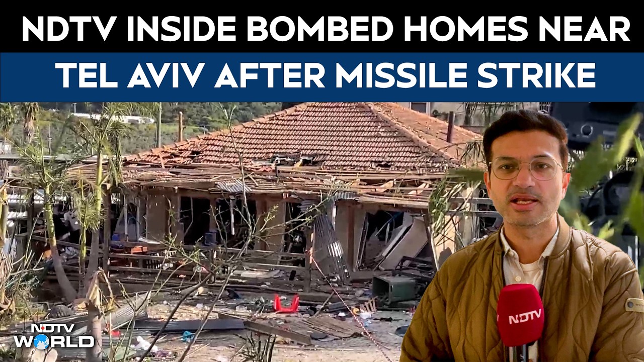 NDTV Inside Bombed Homes Near Tel Aviv After Missile Strike