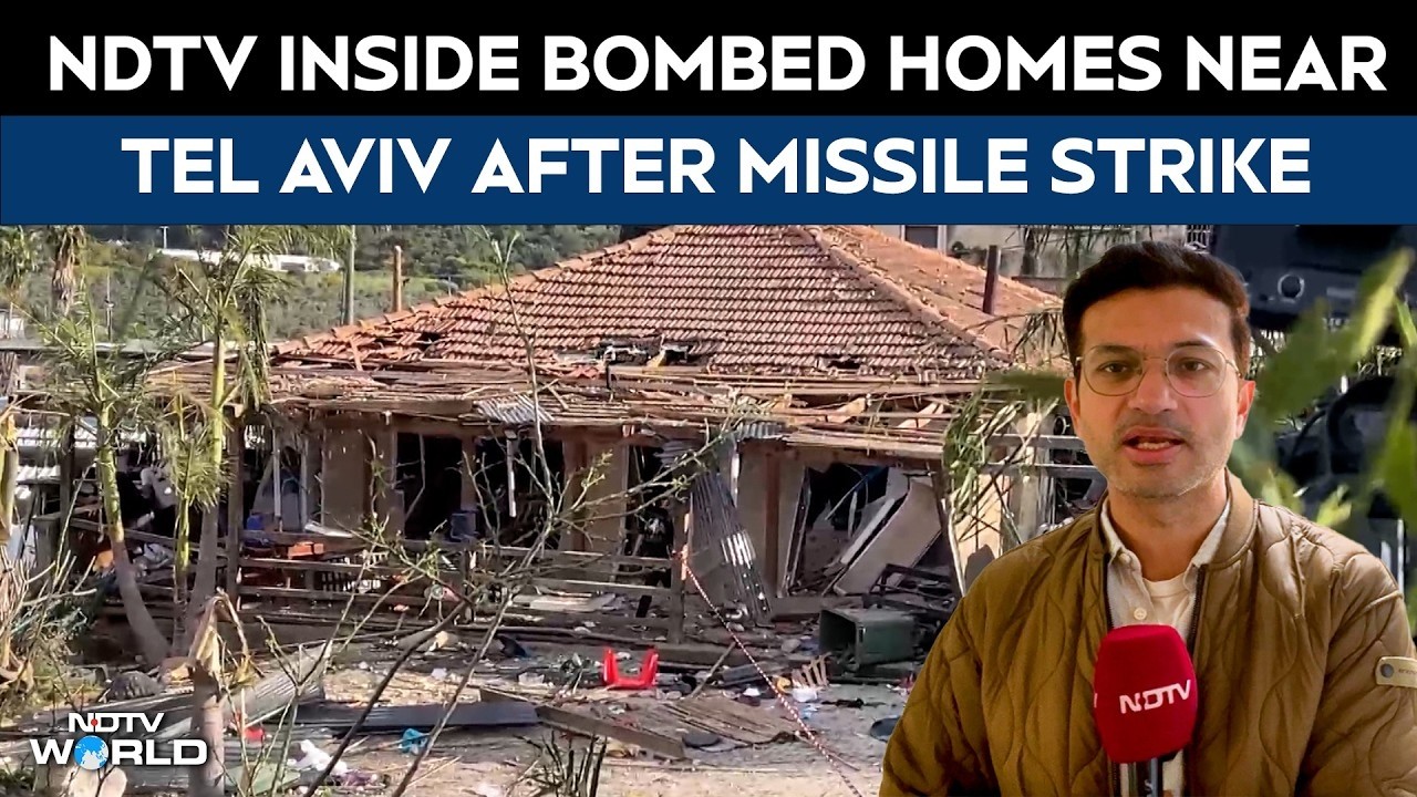 NDTV Inside Bombed Homes Near Tel Aviv After Missile Strike