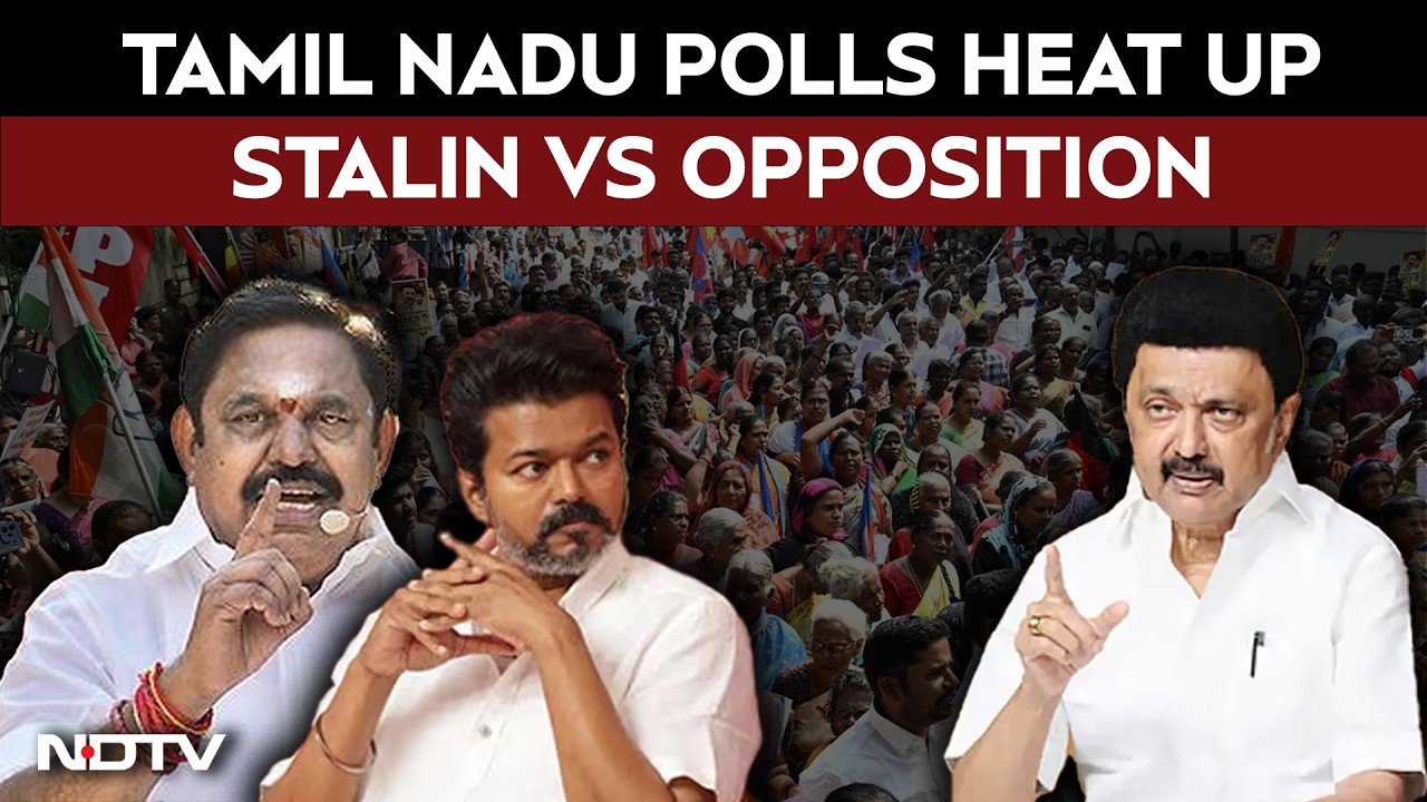 Tamil Nadu Elections | Stalin Leads DMK Campaign | Vijay Holds Rally | Opposition Targets Govt