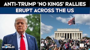 US Protest News | &lsquo;No Kings&rsquo; Rally In Washington DC: Protesters March Against Trump Policies