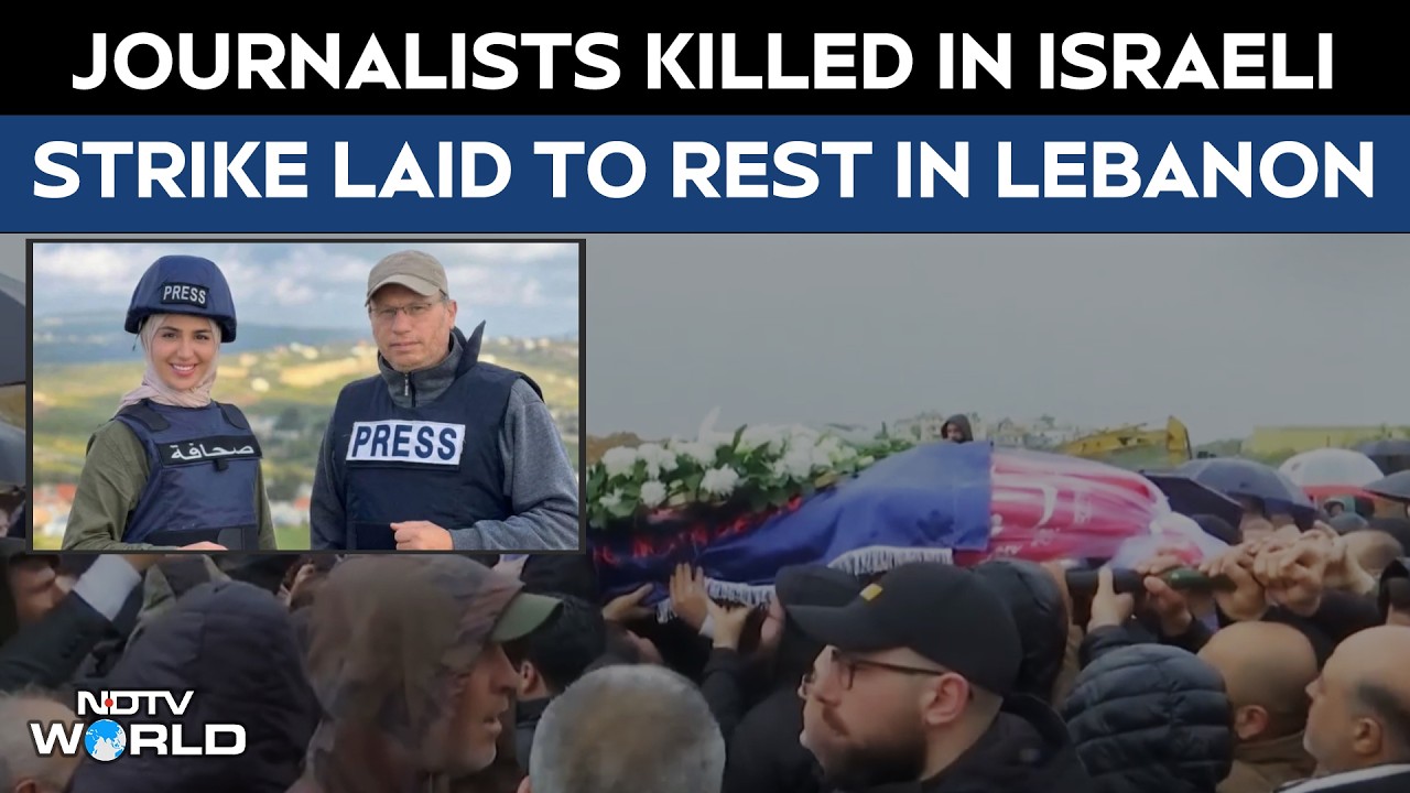 Israel Attacks Lebanon | 3 Journalists Killed In Israeli Strike Laid To Rest In Lebanon