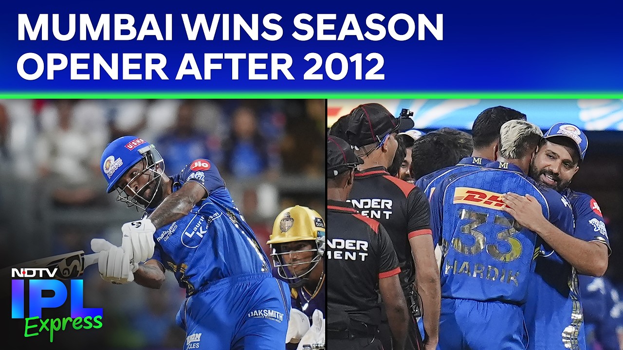 IPL 2026 | Rohit Sharma, Ryan Rickelton Hammer KKR, Carry MI To 1st IPL Opening Game Win In 14 Years