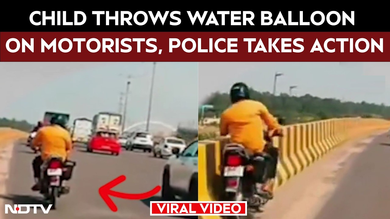 Child Hits Motorist With Water Balloon From Moving Car, Delhi Police Takes Action