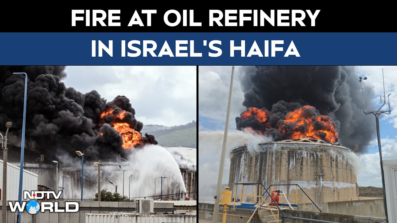 Iran War | Haifa Refinery Fire Again Amid Iran War, Second Blaze Hits Israel’s Key Oil Facility