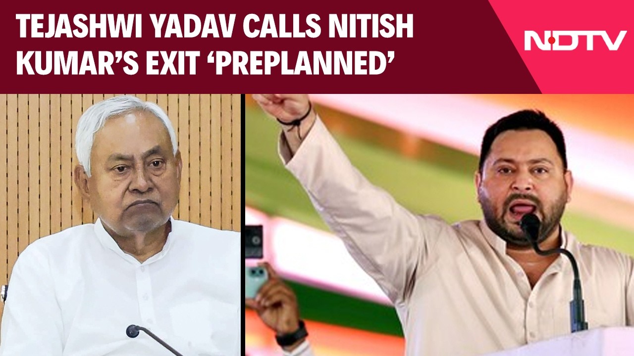 Tejashwi Yadav Calls Nitish Kumar's Exit 'Preplanned', Accuses BJP Of Deceit