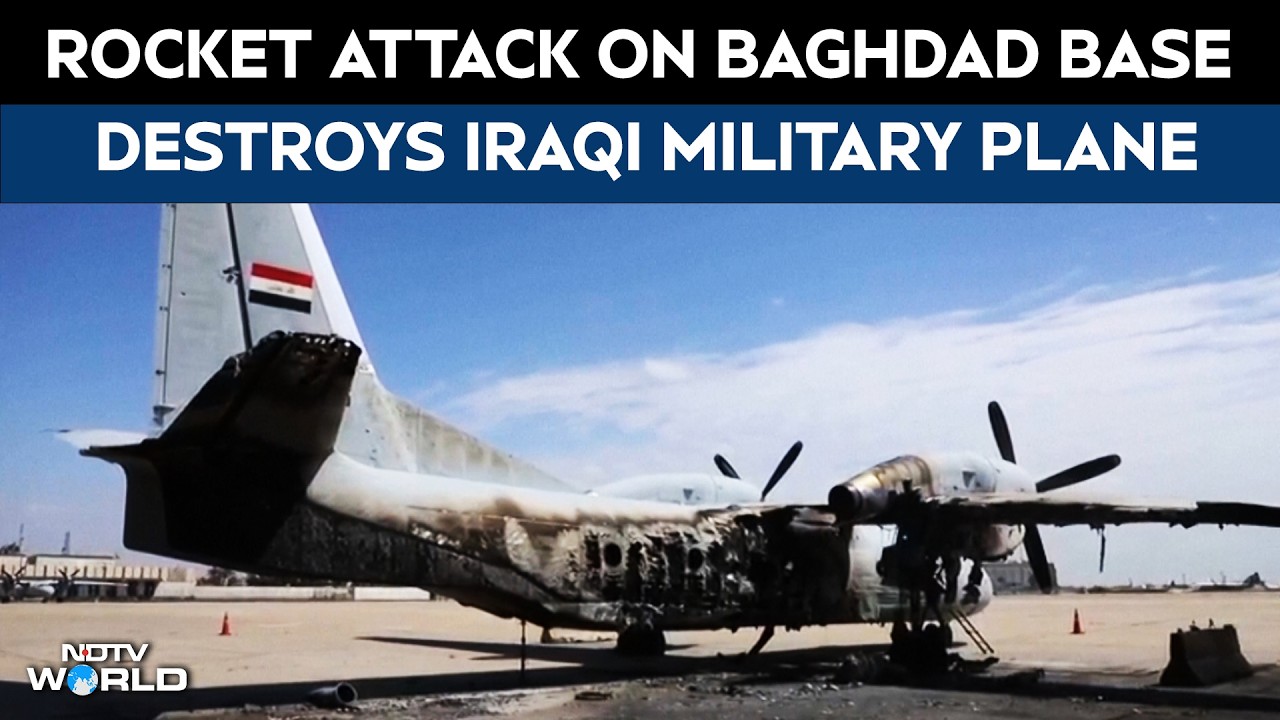Rocket Attack On West Of  Baghdad Air Base Destroys Iraqi Military Aircraft