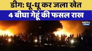 Deeg Fire: धू-धू कर जला खेत4 बीघा गेहूं की फसल राख | Top News | Breaking News