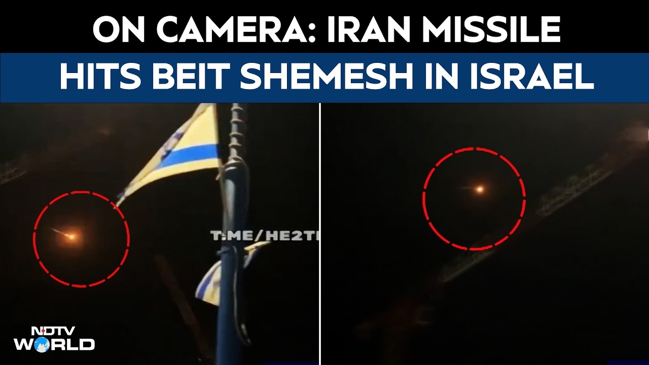 Caught On Camera: Iran Missile Hits Beit Shemesh In Israel