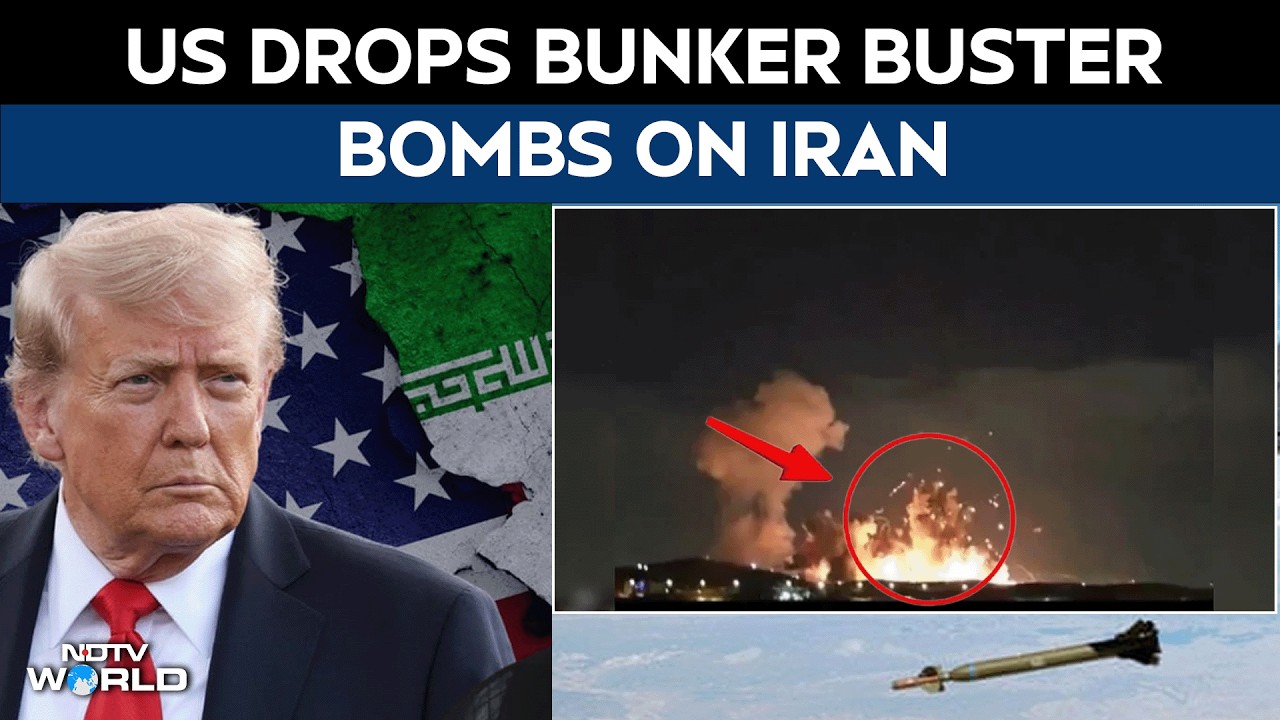 US Attacks Iran | US Reportedly Drops Bunker Buster Bombs On Iran's Isfahan, Trump Shares Video