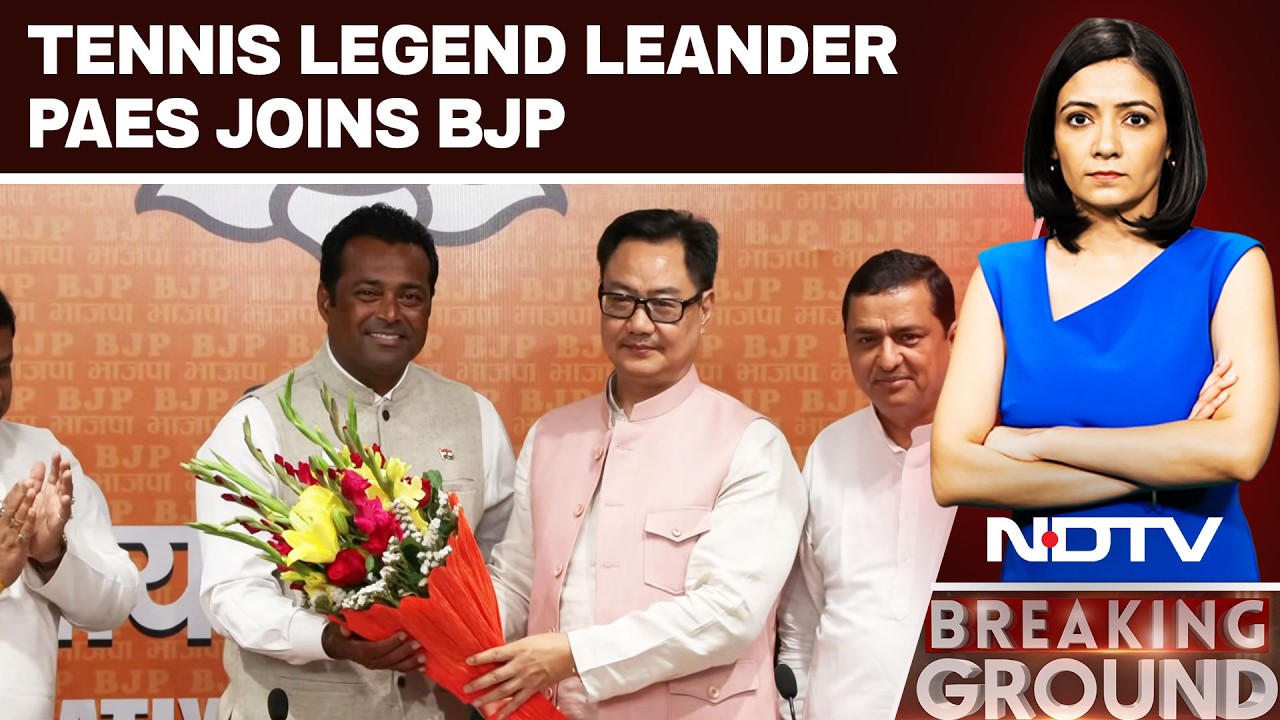 Tennis Legend Leander Paes Joins BJP Ahead Of Elections
