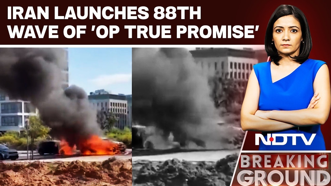 Cars On Fire In Israel After Iran Launches 88th Wave Of 'Op True Promise'