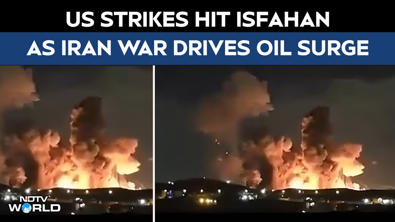 Isfahan Strike | US Strikes On Isfahan Send Massive Fireball Into Night Sky