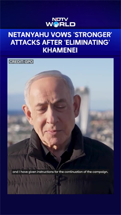Netanyahu Vows 'Stronger' Attacks After 'Eliminating' Khamenei