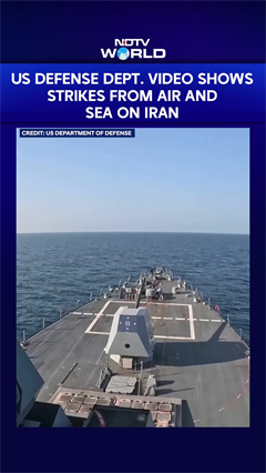 US Defense Department Video Shows Strikes From Air And Sea On Iran