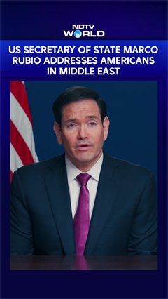 US Secretary Of State Marco Rubio Addresses Americans In Middle East