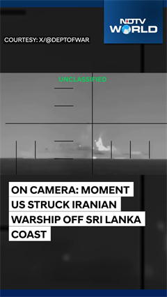 On Camera: 80 Killed As US Sinks Iran Ship Headed Back From India After Naval Exercise