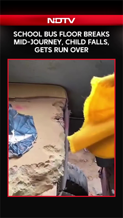 School Bus Floor Breaks Mid-Journey, Child Falls, Gets Run Over