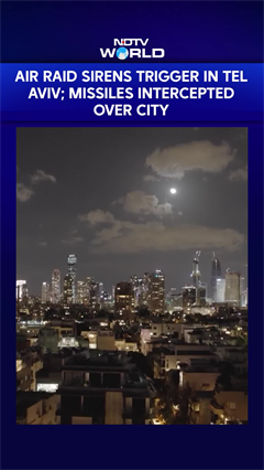 Iran Strikes Israel | Air Raid Sirens Trigger In Tel Aviv