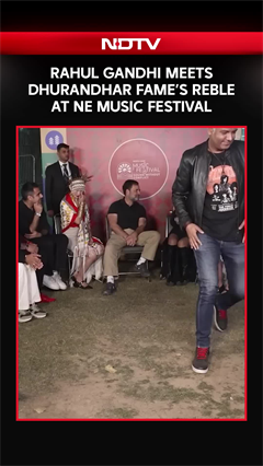 Rahul Gandhi Meets Dhurandhar Fame's Reble At The North East Music Festival
