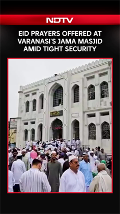 Eid Prayers Offered At Jama Masjid Amid Tight Security And Drone Surveillance