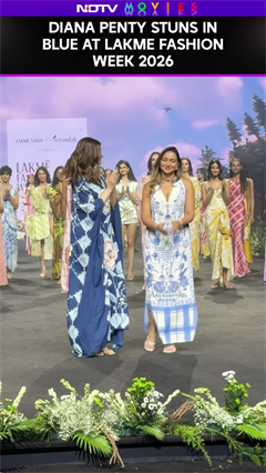 Video: Diana Penty Stuns In Blue At Lakme Fashion Week 2026