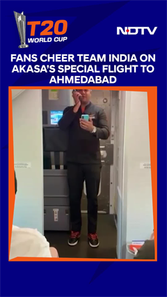 &lsquo;India! India!&rsquo; Chants Fill Akasa Air Special Flight To Ahmedabad Ahead of T20 WC Final