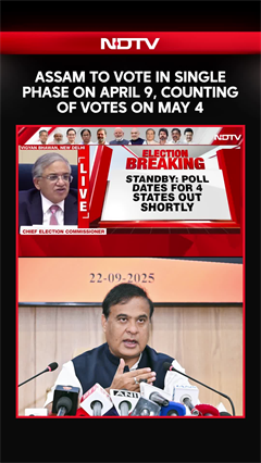 Assam To Vote In Single Phase On April 9, Counting Of Votes On May 4