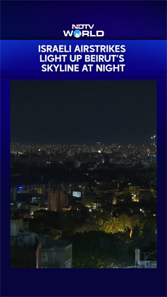 Israeli Airstrikes Light Up Beirut's Skyline At Night