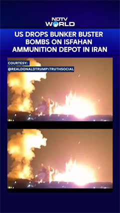 US Drops 900-kg Bunker Buster Bomb On Iran's Isfahan