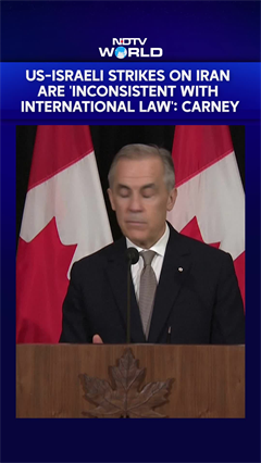 US-Israeli Strikes On Iran Are 'Inconsistent With International Law': Canadian PM Carney