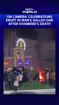 Celebrations In Iran's Galleh Dar After Ayatollah Khamenei&rsquo;s Death