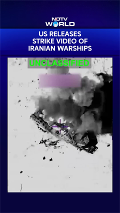 US Releases Strike Video Of Iranian Warships Amid Escalating Iran War