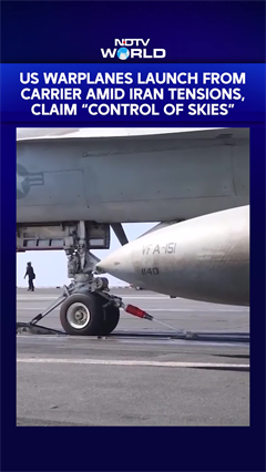 US Warplanes Launch From Carrier Amid Iran Tensions, Claim &ldquo;Control of the Skies&rdquo;