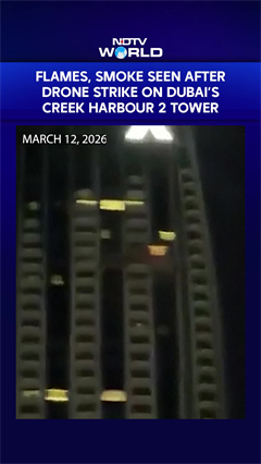 Flames, Smoke Seen After Drone Strike On Dubai&rsquo;s Creek Harbour 2 Tower