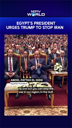 Egypt's President Urges Trump To End Iran War 'In Name Of The Entire World'
