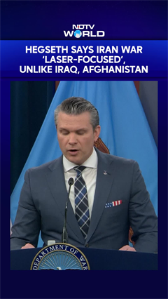 Pete Hegseth Says War In Iran Unlike Previous Wars, Is Laser-Focused