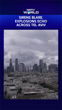 Sirens Blare As Explosions Echo Across Tel Aviv