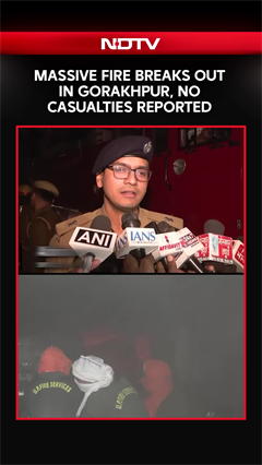 Uttar Pradesh: Several Shops Gutted After Fire Breaks Out In Gorakhpur's Raiganj Area