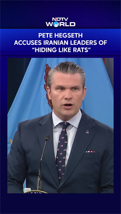 "Hiding Like Rats": Pete Hegseth's Sharp Attack On Iran's Supreme Leader