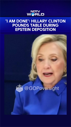 Hillary Clinton Pounds Table During Epstein Deposition: "I am Done"