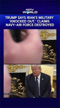 US-Israel Attacks Iran | Trump Says Iran's Military 'Knocked Out': Claims Navy- Air Force Destroyed