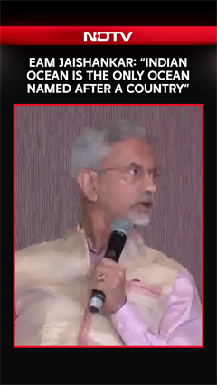 EAM Jaishankar: "Indian Ocean Is The Only Ocean Named After A Country"