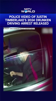 Police Video Of Justin Timberlake's 2024 Drunken Driving Arrest Released