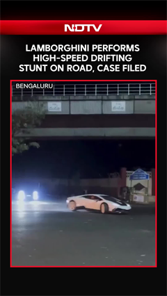 Viral Video | Lamborghini Performs High-Speed Drifting Stunt On Bengaluru Road, Case Filed