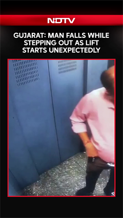 Gujarat: Man Falls While Stepping Out As Lift Starts Unexpectedly