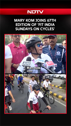 Mary Kom Joins 67th Edition Of &lsquo;Fit India Sundays On Cycles&rsquo;