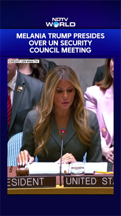 Melania Trump Arrives At UN To Chair Security Council Meeting
