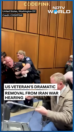 US Veteran Has Arm "Broken" During Dramatic Removal From Iran War Hearing