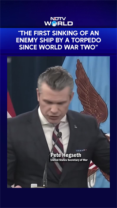 Pete Hegseth: "The First Sinking Of An Enemy Ship By A Torpedo Since World War Two"
